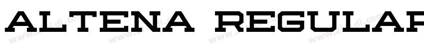 Altena Regular字体转换
